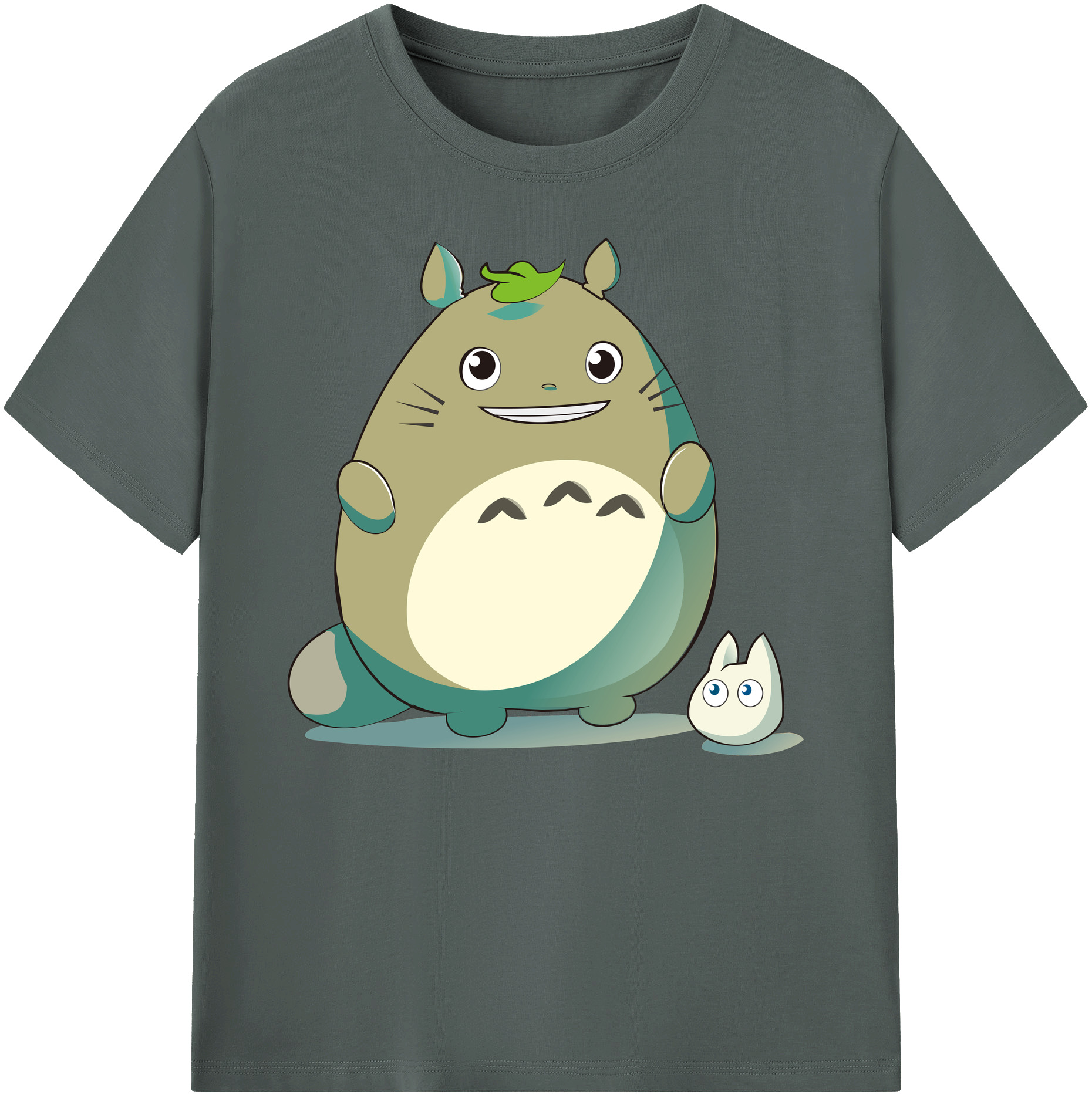 （画像用） となりのトトロ 草壁メイ 草壁サツキ My Neighbor Totoro Satsuki Kusakabe Mei Kusakabe 綿100％ メンズ半袖Tシャツ｜肌触りやわらか＆通気性